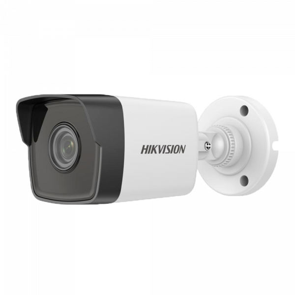 Hikvision - Cámara Bullet IP gama Value - Resolución 5 Megapixel (2560x1920) - Lente 2.8 mm / Compresión H.265+ - IR LEDs Alcance 30 m - Impermeable IP67 / PoE IEEE802.3af