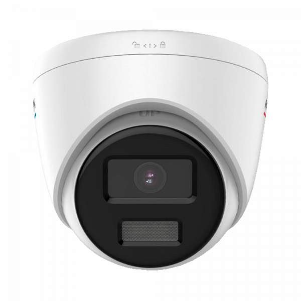 Hikvision - Cámara Turret IP gama Value - Resolución 2 Megapíxel (1920x1080) - Lente 2.8 mm | ColorVu - Luz blanca 30 m | PoE IEEE802.3af  - Detección de movimiento 2.0 | IP67