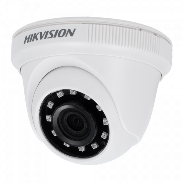 Hikvision - Cámara Domo 4en1 Gama Value - Resolución 1080p (1920x1080) - Lente 2.8 mm - IR Alcance 20 m - Plástico, apto para interior