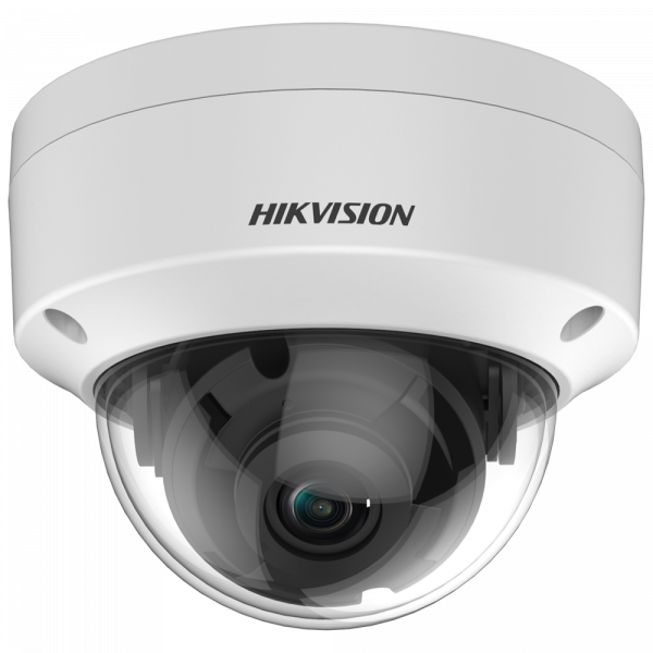 Hikvision - Cámara Domo HDTVI Gama Value - Resolución 5 Megapíxel (2560x1944) - Lente 2.8 mm - Smart IR Alcance 20 m - Impermeable IP67, antivandálica IK10