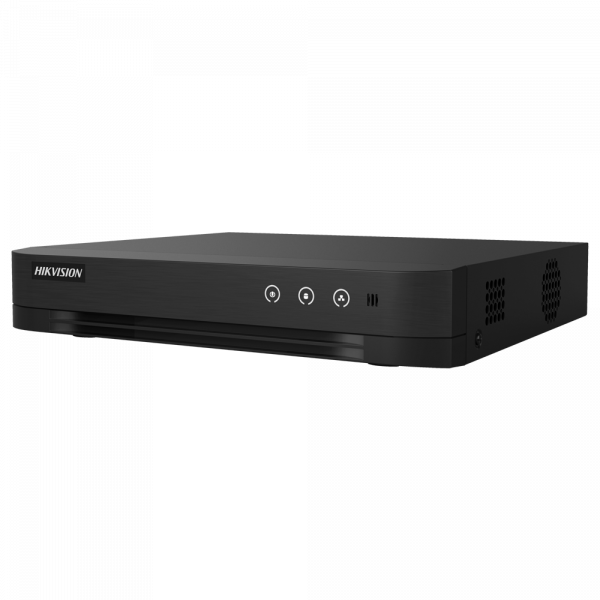 Hikvision DVR 5n1 - 16 CH HDTVI / HDCVI / AHD / CVBS - Hasta 18 canales IP - Resolución máxima de entrada 1080p Lite - Detección de movimiento 2.0 en todos los canales - Admite 1 disco duro hasta 10 TB | Audio