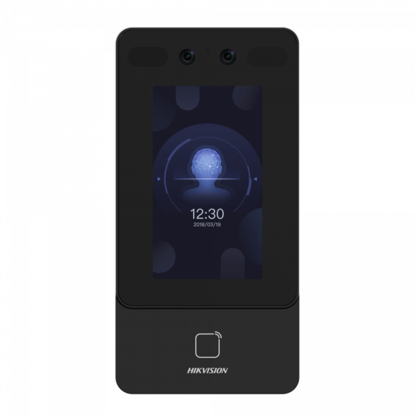 Control de acceso y presencia - Facial, tarjeta MF, QR y PIN - 1.500 usuarios | 150.000 registros - TCP/IP, USB, RS485 y Wiegand | IP65 - Controladora integrada (sensor, pulsador y relé) - iVMS-4200 | Hik-Connect
