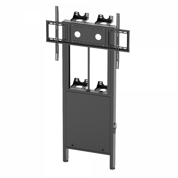 Soporte a suelo y pared motorizado - Altura ajustable - Hasta 86" - Max peso 100Kg - VESA máx 900 x 600mm