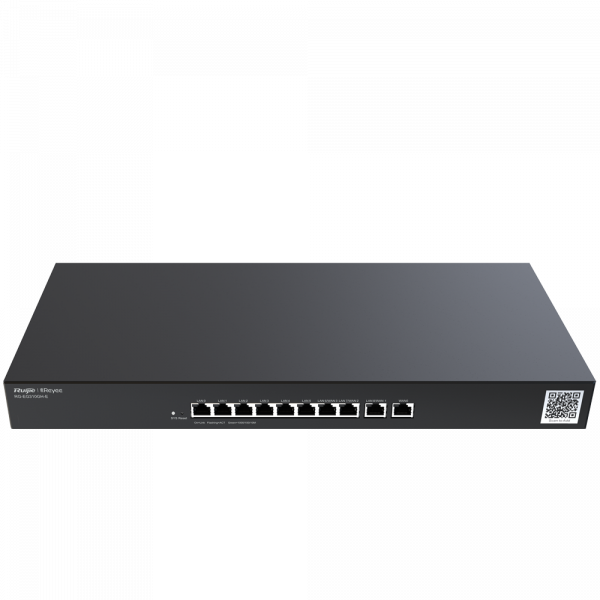 Reyee Router Controlador Cloud - 9 Puertos  LAN + 1 Puerto WAN - 10 Puertos RJ45 10/100 /1000 Mbps - Admite hasta 4 WAN para failover o balanceo - Hasta 1500 Mbps de ancho de banda - Servidor VPN IPSec, L2TP, PPTP, OpenVPN