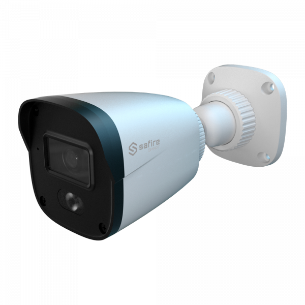 Safire Smart - Cámara Bullet IP gama B1 Night Color - Resolución 2 Megapíxel (1920x1080) - Lente 2.8 mm | Micrófono integrado - Led blanco alcance 20 m | PoE (IEEE802.3af) - Impermeabilidad IP67