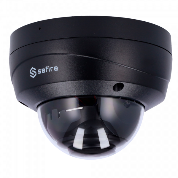 Cámara IP 4 Megapixel - 1/3" Progressive Scan CMOS - Lente 2.8 mm | IR LEDs Alcance 30 m - PoE IEEE802.3af | Ranura para tarjeta microSD - Protección Impermeable IP67 | Antivandálica IK10 - Color negro | Micrófono integrado