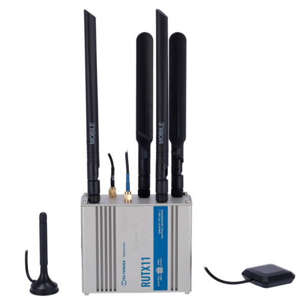 Teltonika Router 4G Industrial - Dual SIM 4G Cat 6 - Wi-Fi 5 - Bluetooth LE 4.0 - Posicionamiento GNSS - 4 puertos Ethernet RJ45 Gigabit