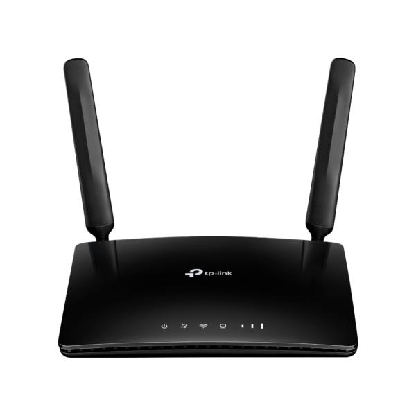 TP-LINK - Router 4G LTE - Conexión Wifi a 300 Mbps - Velocidad de descarga de hasta 150 Mbps - Velocidad de subida de hasta 50 Mbps - Comunicación mediante tarjeta SIM