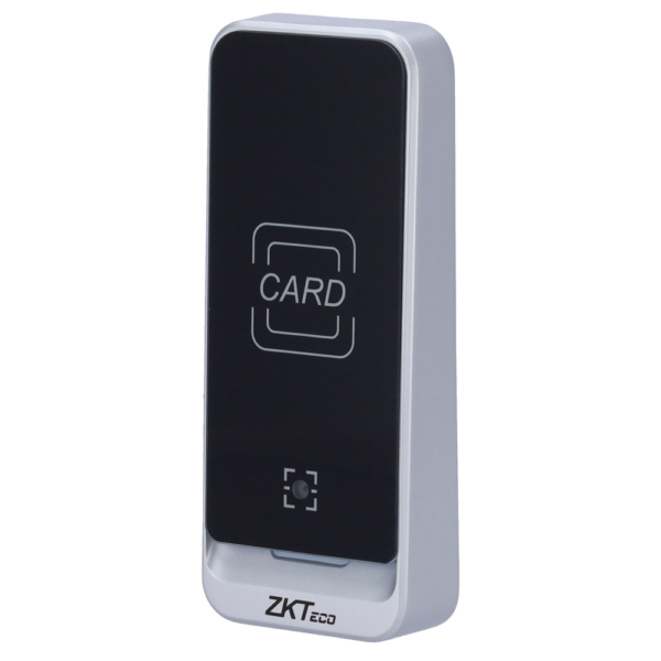 Lector de acceso - Acceso por código QR y tarjeta MF - Indicador LED y acústico - Wiegand 26/34 | RS485 - Compatible con controladoras ZKTeco - Apto para exterior IP65