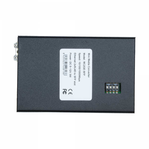 Conversor de medios - 2x Ethernet RJ45 - 1x SFP - Gigabit - 10/100/1000 Base-TX - Tamaño reducido - Imagen 2