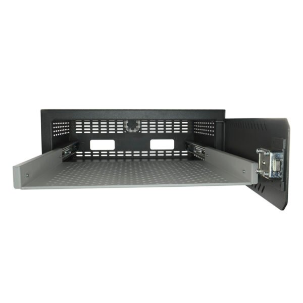 Caja fuerte para DVR - Específico para CCTV - Para DVR de 1,5/2U rack - Cerradura mecánica - Con ventilación y pasacables - Calidad y resistencia - Imagen 2