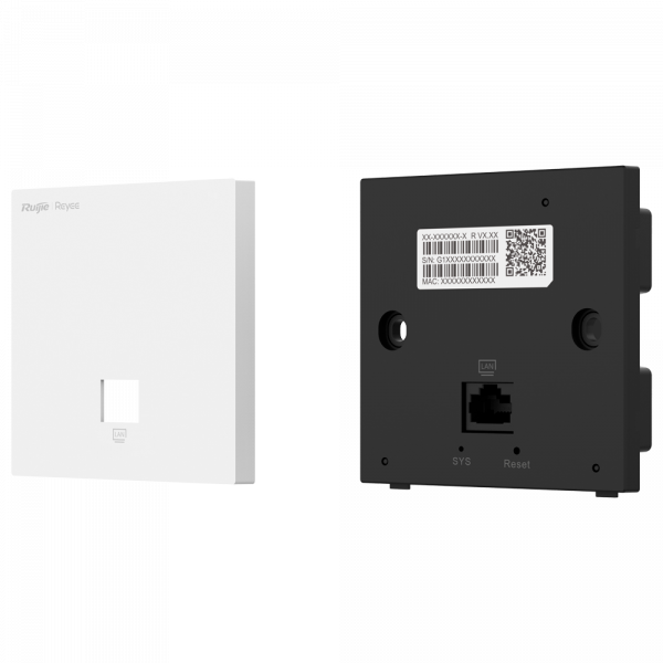 Reyee - AP de Pared Omnidireccional Wi-Fi 5 - Soporta 802.11 b/g/n/ac Wave 1 y 2 2.4GHz y 5GHz - Velocidad transmisión hasta 1267 Mbps - 2x Puertos RJ45 Gigabit - Instalación cajas mecanismo - Imagen 2