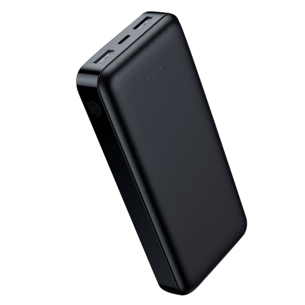 VEGER - Power bank con LEDs de carga - Capacidad  20000mAh  - Entradas Micros USB, USB-C, Salidas 2 USB-A  - Carga 2 dispositivos a la vez - Imagen 2