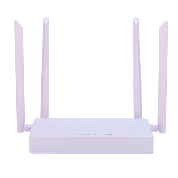 Marca Blanca Router ONT Wi-Fi 5 AC1300 - 4 Puertos LAN RJ45 10/100Mbps - 1 Puerto LAN/WAN RJ45 10/100/1000Mbps - 802.11ac 2x2 doble banda 2.4 y 5GHz  - Control Parental, Red de Invitados, EasyMesh - Diseñado para crea una red Mesh completa - Imagen 2