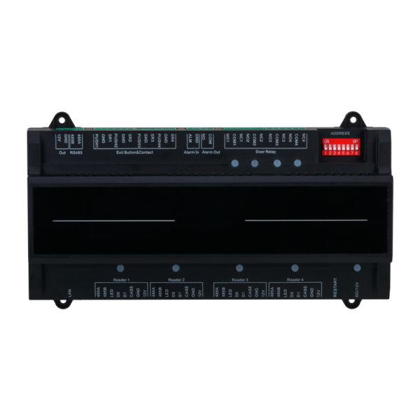 Controladora de accesos biométrica - Acceso por huella, tarjeta o contraseña - Comunicación TCP/IP | PoE - 4 lectores por Wiegand | 4 lectores por OSDP - Salida de relé para 4 puertas - Software SmartPSS - Imagen 2