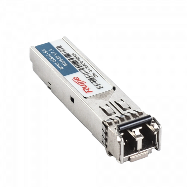 Ruijie Módulo transceptor SFP - Longitud de Onda 850 nm - Fibra multimodo - Conector LC dúplex - Máxima distancia 550 m - 1.25Gb/s - 1000Base-SX - Imagen 4