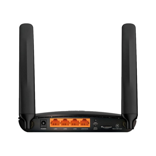 TP-LINK - Router 4G LTE - Conexión Wifi a 300 Mbps - Velocidad de descarga de hasta 150 Mbps - Velocidad de subida de hasta 50 Mbps - Comunicación mediante tarjeta SIM - Imagen 2