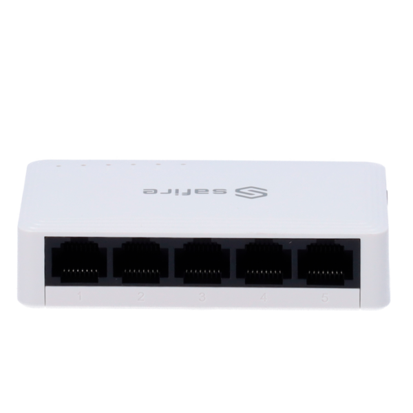 Safire - Switch de sobremesa - 5 puertos Gigabit - Velocidad 10/100/1000 Mbps - Plug & Play - Tecnología de ahorro de energía - Imagen 6