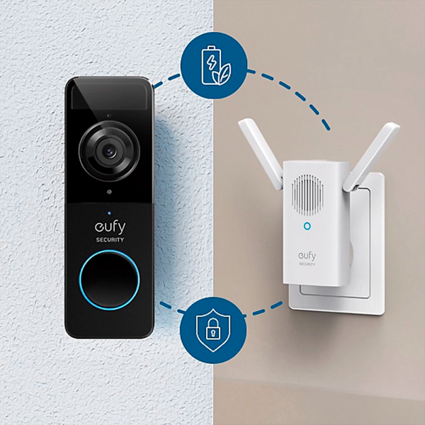 Kit de Timbre Wifi con vídeo Eufy by Anker - Resolución 1080p - Detección de rostros y cuerpos humanos  - Hasta 120 días de bateria - Almacenamiento integrado 16 GB   - Apta para exterior - Imagen 8