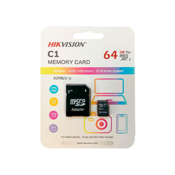 Tarjeta de memoria Hikvision 64GB | HS-TF-C1STD-64G-A - Imagen 2