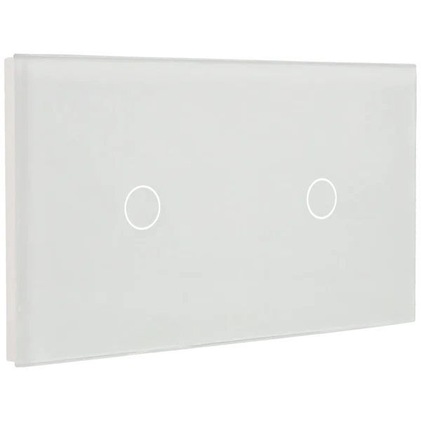 [A-LST157-1L-1L-W] Panel de interruptor doble con 2 botones