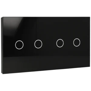 [A-LST157-2L-2L-B] Panel de interruptor doble con 4 botones