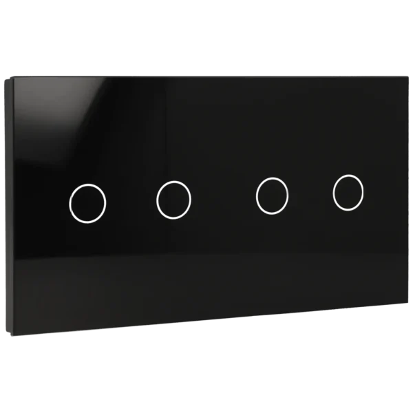 [A-LST157-2L-2L-B] Panel de interruptor doble con 4 botones