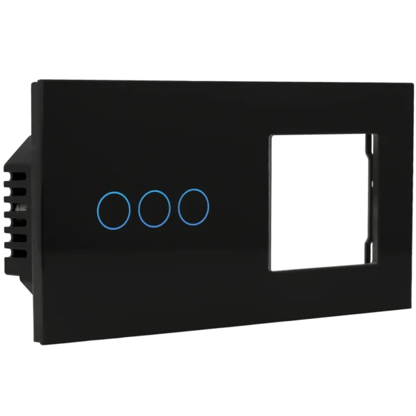 [A-LST157-KIT-3L-1G-B] Kit con panel doble e interruptor