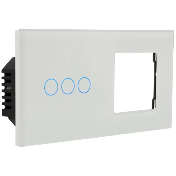 [A-LST157-KIT-3L-1G-W] Kit con panel doble e interruptor