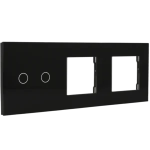 [A-LST228-2L-2G-B] Panel de interruptor con 2 botones y marco para 2 dispositivos