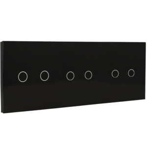 [A-LST228-2L-2L-2L-B] Panel de interruptor triple con 6 botones
