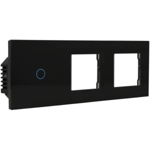 [A-LST228-KIT-1L-2G-B] Kit con panel triple e interruptor