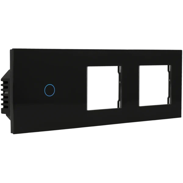 [A-LST228-KIT-1L-2G-B] Kit con panel triple e interruptor