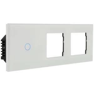 [A-LST228-KIT-1L-2G-W] Kit con panel triple e interruptor