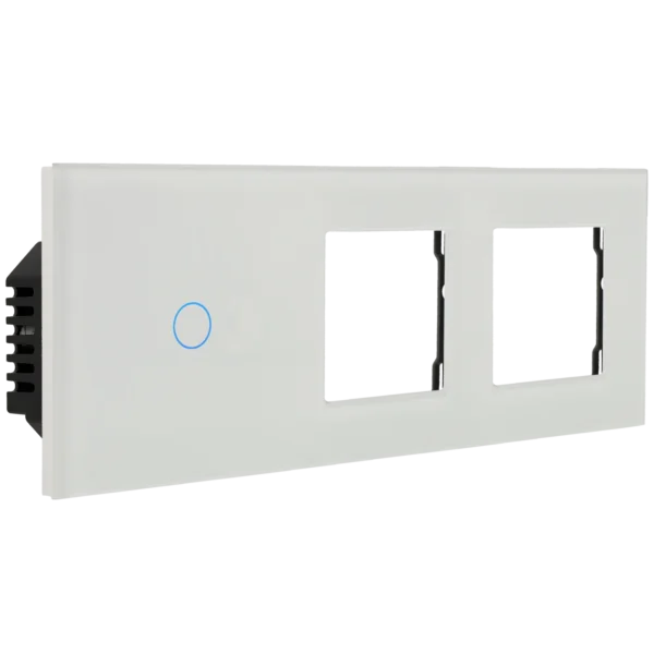 [A-LST228-KIT-1L-2G-W] Kit con panel triple e interruptor