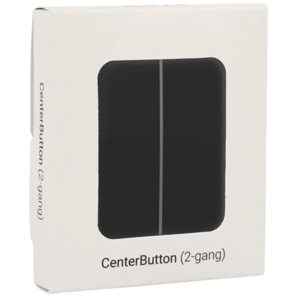 [CENTERBUTTON-2G-B] Panel de interruptor central doble