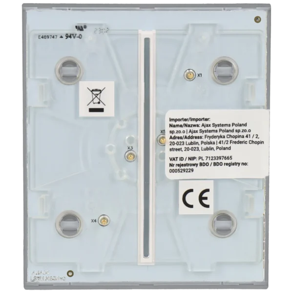 [CENTERBUTTON-2G-FOG] Panel de interruptor central doble