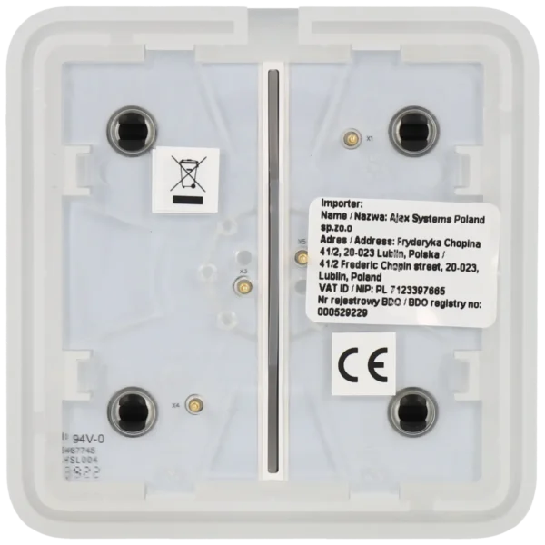 [SOLOBUTTON-2G-B] Panel de interruptor doble