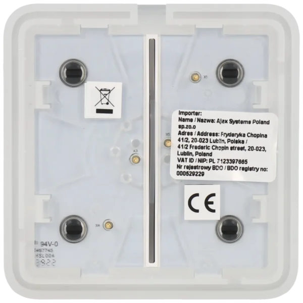 [SOLOBUTTON-2G-GRA] Panel de interruptor doble