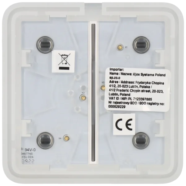 [SOLOBUTTON-2G-GRE] Panel de interruptor doble