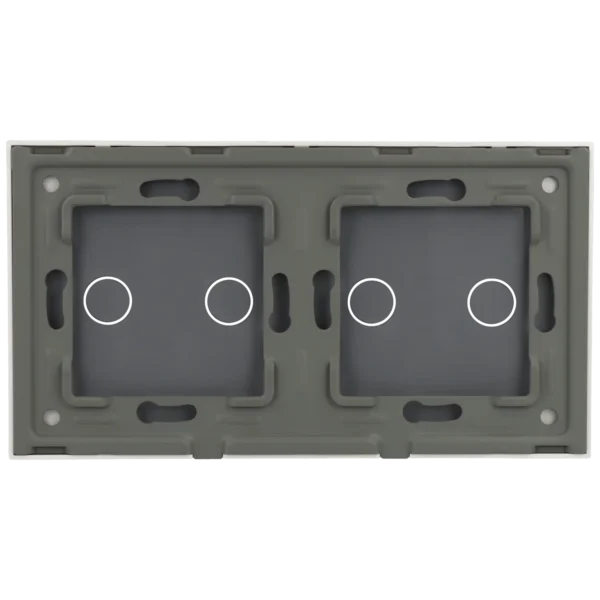 [A-LST157-2L-2L-W] Panel de interruptor doble con 4 botones