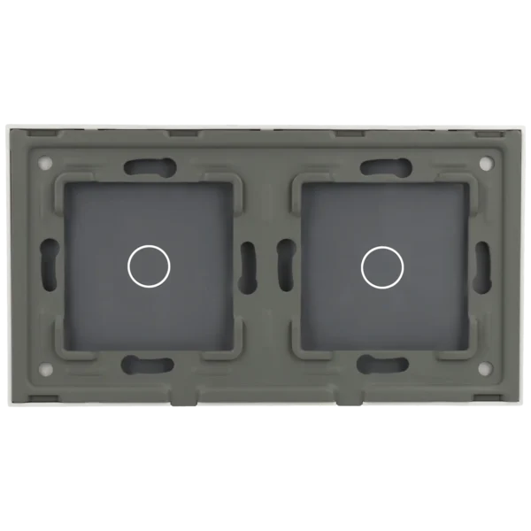 [A-LST157-1L-1L-W] Panel de interruptor doble con 2 botones