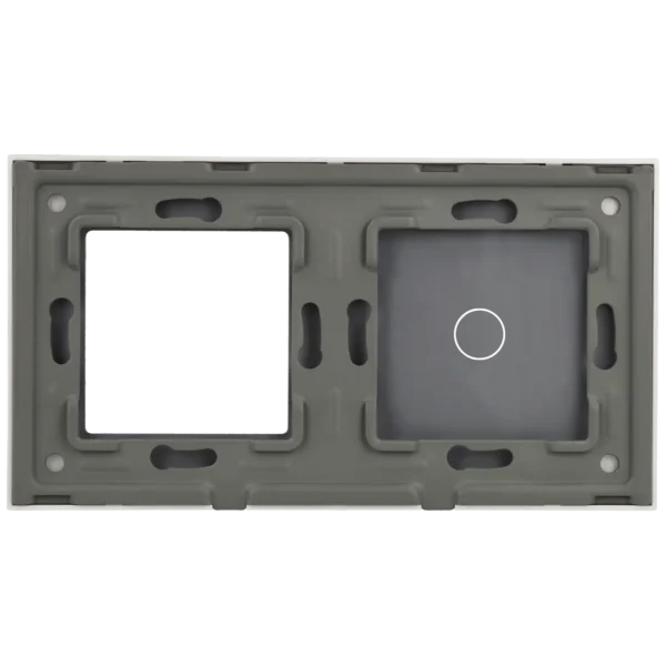 [A-LST157-1L-1G-W] Panel de interruptor con 1 botón y marco para 1 dispositivo