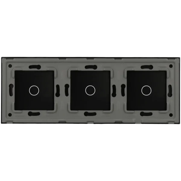 [A-LST228-1L-1L-1L-B] Panel de interruptor triple con 3 botones