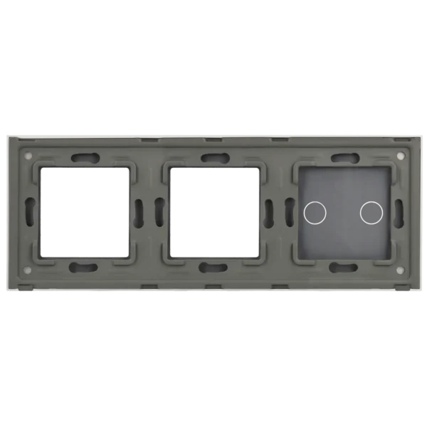 [A-LST228-2L-2G-W] Panel de interruptor con 2 botones y marco para 2 dispositivos
