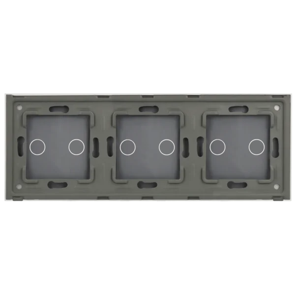 [A-LST228-2L-2L-2L-W] Panel de interruptor triple con 6 botones