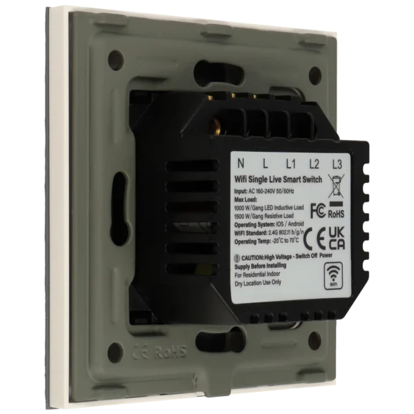 [A-LST86-KIT-1L-W] Kit con panel e interruptor