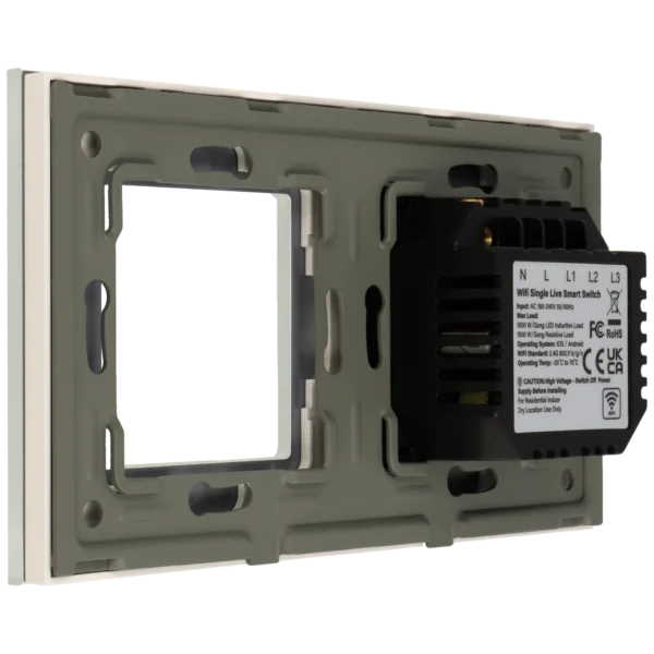 [A-LST157-KIT-3L-1G-W] Kit con panel doble e interruptor