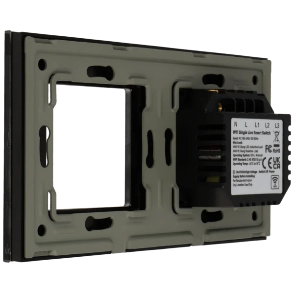 [A-LST157-KIT-3L-1G-B] Kit con panel doble e interruptor