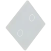 [A-LST47-2L-W] Panel de interruptor simple con 2 botones